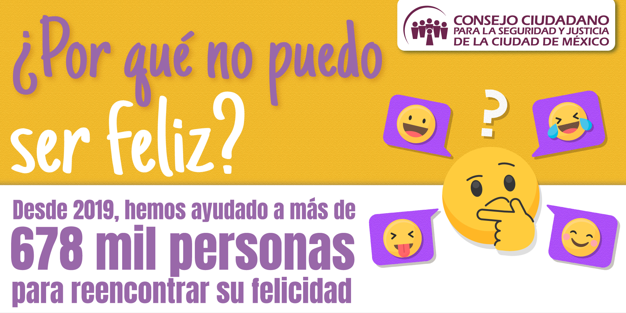 AYUDA CONSEJO A 678 MIL PERSONAS PARA REENCONTRAR SU FELICIDAD